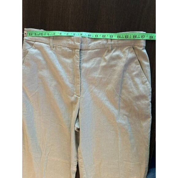 NWT Abercrombie & Fitch Wide-Leg Linen Blend Cotton Lined Pants Size L - Picture 7 of 10